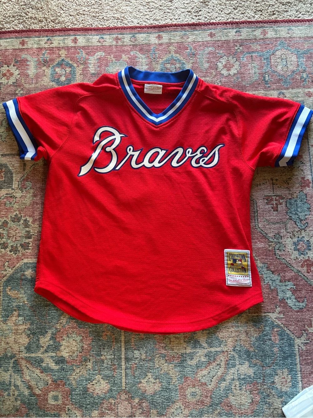 Mitchell & Ness Red Braves Men’s Dale Murphy Jersey Cooperstown Collection